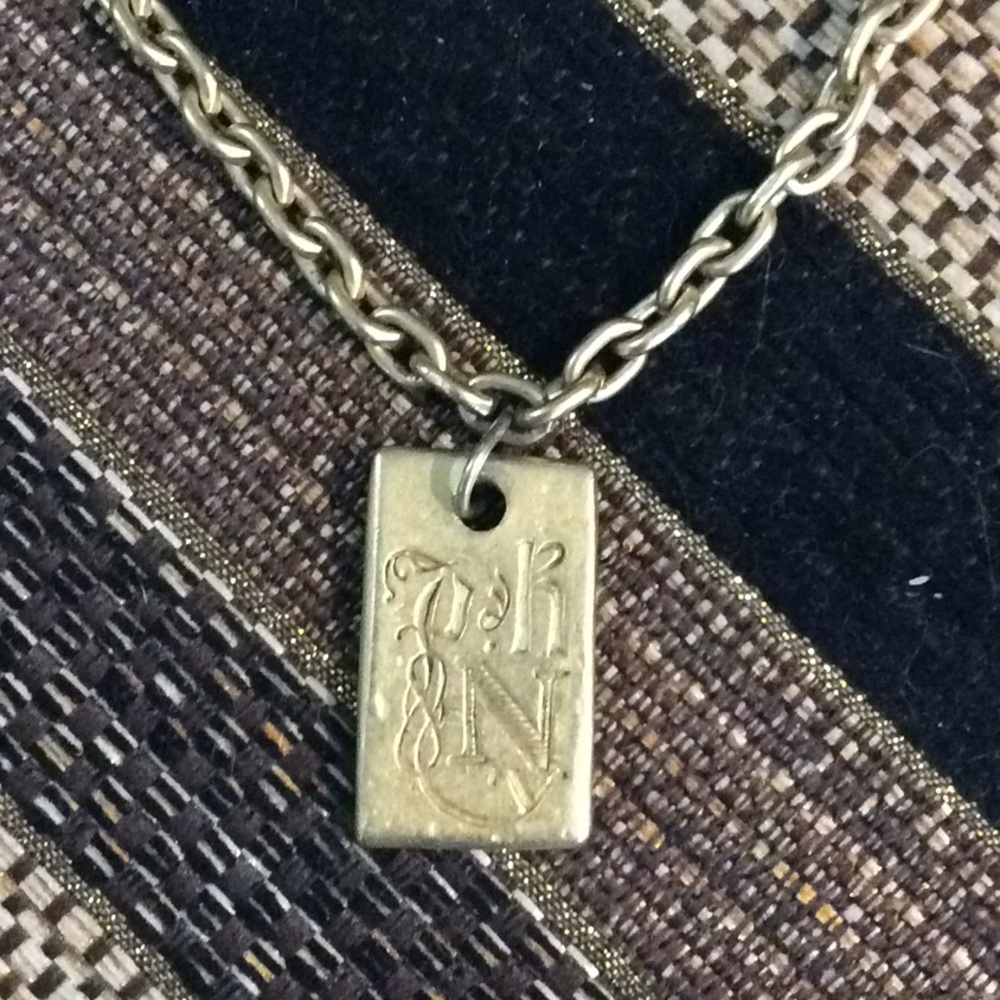 DKNy goldtone necklace